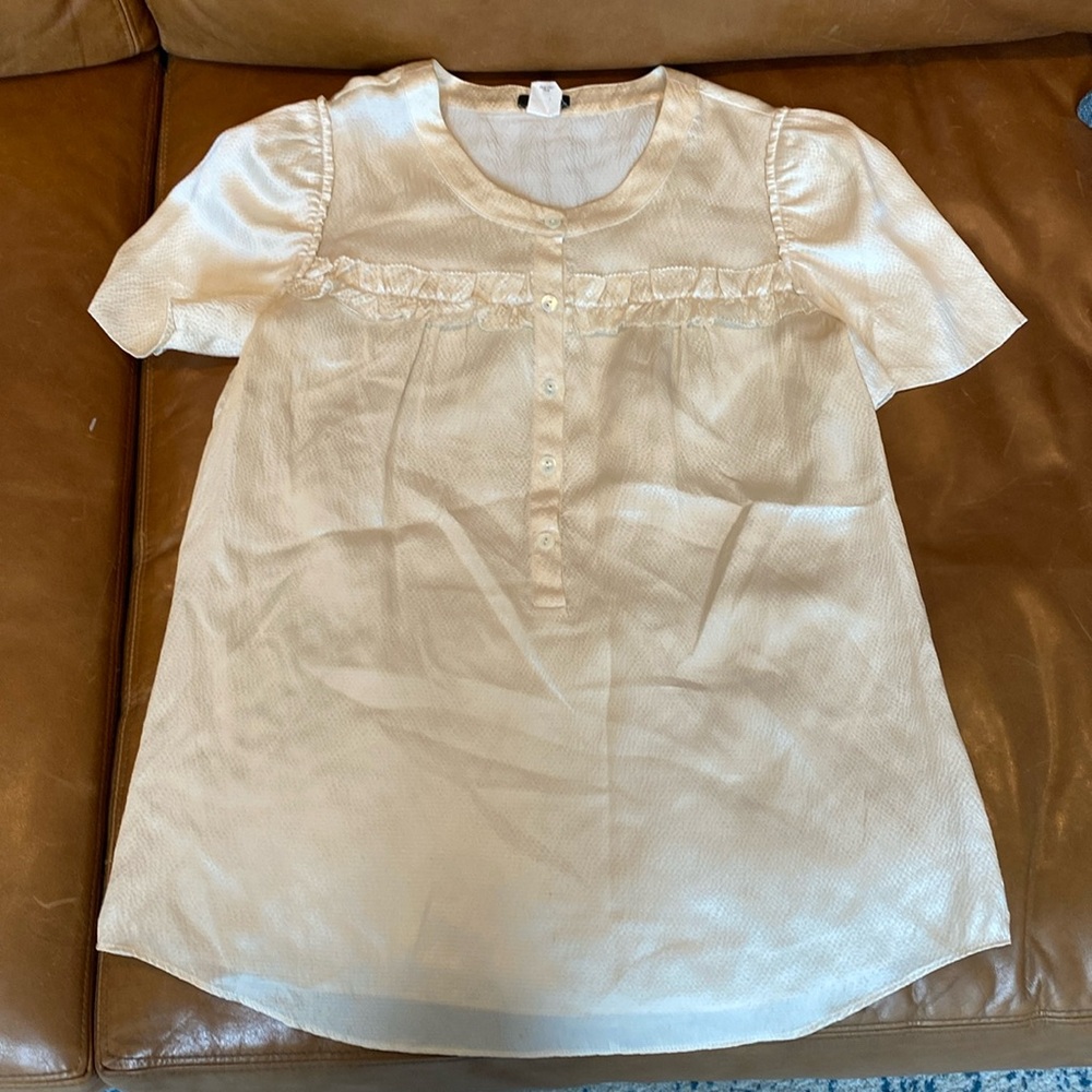 JCrew vintage 2008 hammered silk shirt